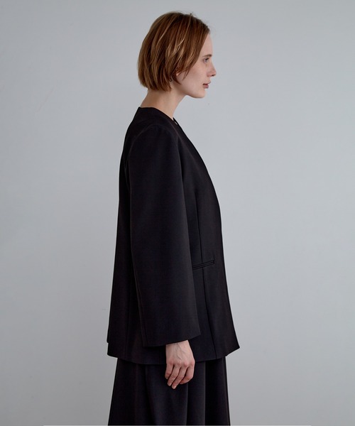 新品 2WAYツイルスリットジャケット ◇2WAYツイルスリットジャケット（ノーカラージャケット）｜LE PHIL