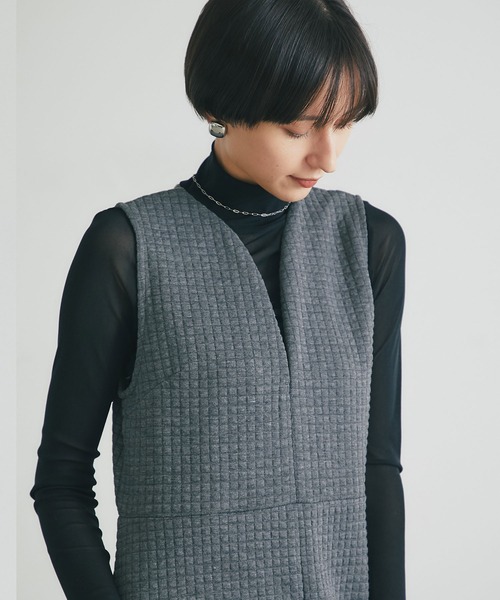 &. NOSTALGIA（アンドドットノスタルジア）の「ヘップバーンキルトジャンパースカート（ジャンパースカート・レディース・ブラック・M）」の10枚目の写真