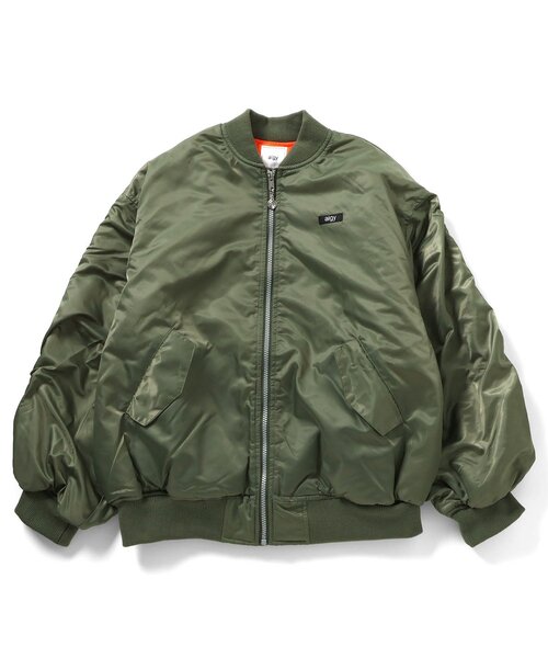 algy（アルジー）の「BIG裏キルトMA1（ブルゾン・キッズ・ブラック/カーキ・XX-SMALL/X-SMALL/SMALL/MEDIUM）」の10枚目の写真