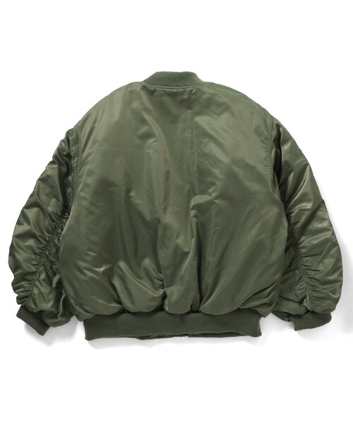 algy（アルジー）の「BIG裏キルトMA1（ブルゾン・キッズ・ブラック/カーキ・XX-SMALL/X-SMALL/SMALL/MEDIUM）」の8枚目の写真