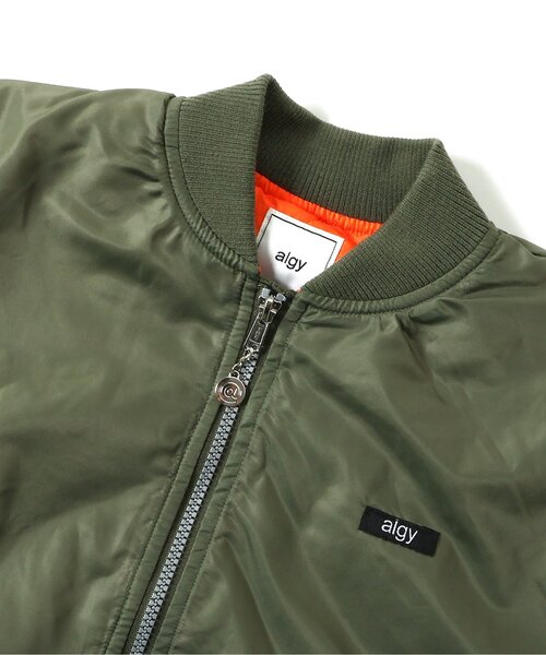 algy（アルジー）の「BIG裏キルトMA1（ブルゾン・キッズ・ブラック/カーキ・XX-SMALL/X-SMALL/SMALL/MEDIUM）」の6枚目の写真