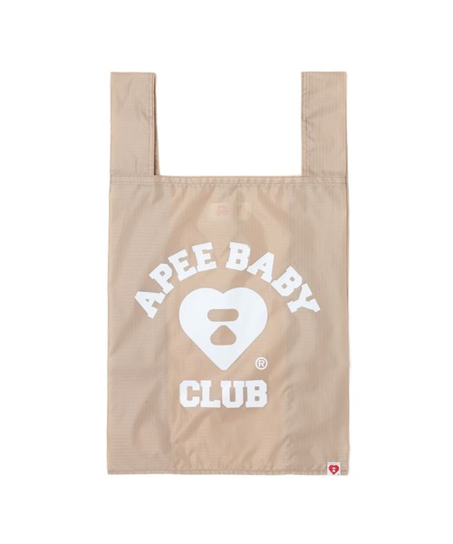 しゅん【値下げ】NGAP × APE トートバッグ ベージュ APEE BY A BATHING APE｜エイピーバイアベイシングエイプのトート