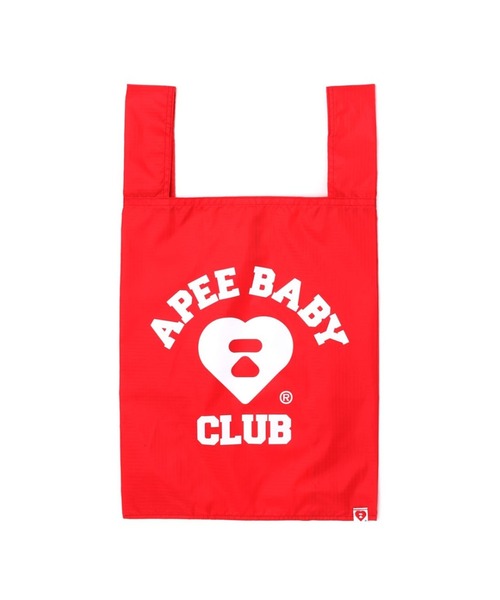 A BATHING APE(アベイシングエイプ)の「APEE SHOPPING BAG(トートバッグ・レディース・レッド/ピンク/グリーン/ベージュ・FREE)」の4枚目の写真