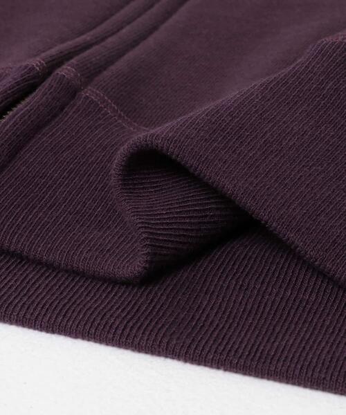 FORK&SPOON（フォークアンドスプーン）の「FORK&SPOON　リサイクルコットン裏毛ジップフーディー（パーカー・メンズ・パープル系その他/ブラック・5/4）」の18枚目の写真