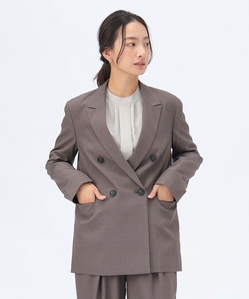 BEAMS HEART(ビームスハート)の「【セレモニー・ハレの日】オーバー ジャケット(セットアップ対応)(テーラードジャケット・レディース・グレー/ブラウン系その他2/ブラック・SMALL/MEDIUM)」の11枚目の写真