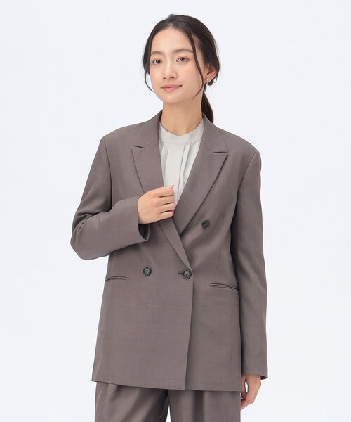 BEAMS HEART(ビームスハート)の「【セレモニー・ハレの日】オーバー ジャケット(セットアップ対応)(テーラードジャケット・レディース・グレー/ブラウン系その他2/ブラック・SMALL/MEDIUM)」の12枚目の写真