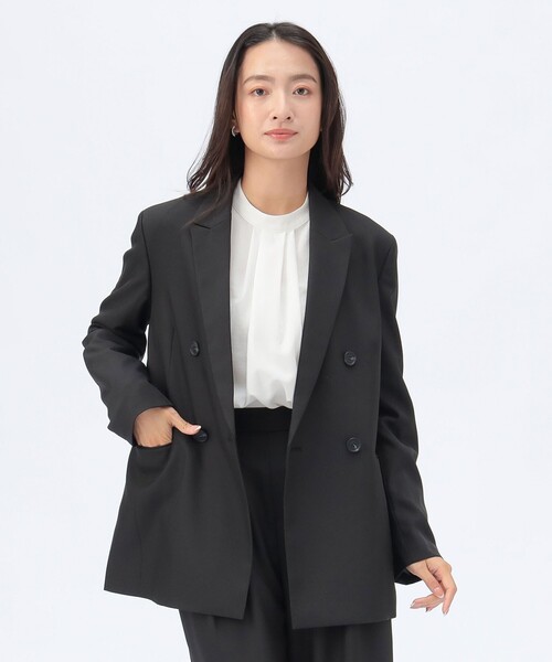 BEAMS HEART(ビームスハート)の「【セレモニー・ハレの日】オーバー ジャケット(セットアップ対応)(テーラードジャケット・レディース・グレー/ブラウン系その他2/ブラック・SMALL/MEDIUM)」の14枚目の写真