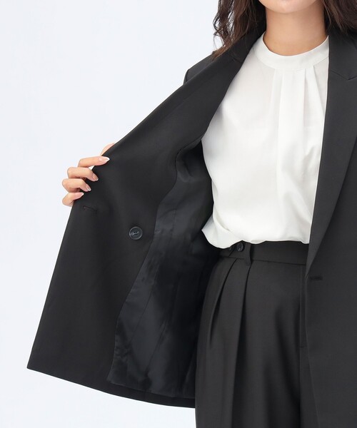BEAMS HEART(ビームスハート)の「【セレモニー・ハレの日】オーバー ジャケット(セットアップ対応)(テーラードジャケット・レディース・グレー/ブラウン系その他2/ブラック・SMALL/MEDIUM)」の18枚目の写真
