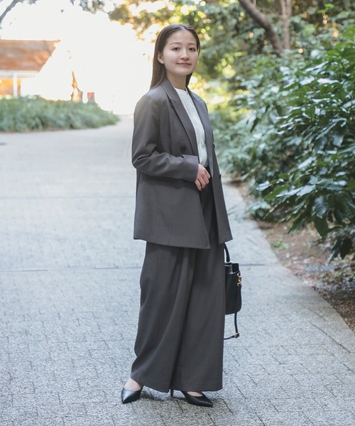 BEAMS HEART(ビームスハート)の「【セレモニー・ハレの日】オーバー ジャケット(セットアップ対応)(テーラードジャケット・レディース・グレー/ブラウン系その他2/ブラック・SMALL/MEDIUM)」の5枚目の写真