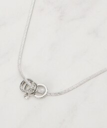 SHOO・LA・RUE | ミニトリプルリングスネークショートネックレス(ネックレス)