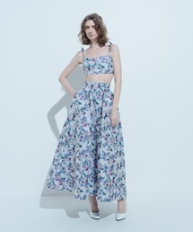 【LOULOU Willoughby】ロングスカート　花柄　ボタニカル　近年　S LOULOU WILLOUGHBY｜ルルウィルビーのスカート（花柄・ボタニカル柄