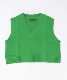 Mag.（マグ）の「【ショート丈Vネックニットベスト】（ベスト・メンズ）」