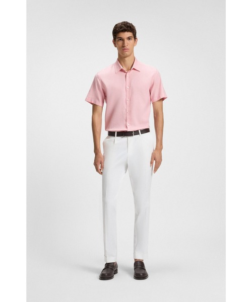 BOSS(ボス)の「スリムフィットシャツ ストレッチリネン(シャツ/ブラウス・メンズ・ライトピンク・S/M/XXL/L/XL)」の5枚目の写真