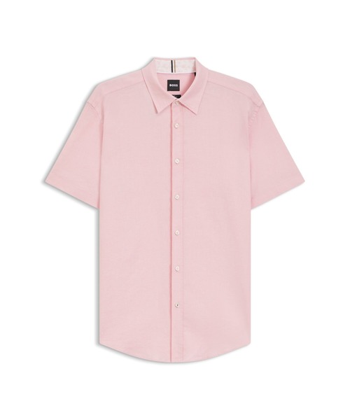 BOSS(ボス)の「スリムフィットシャツ ストレッチリネン(シャツ/ブラウス・メンズ・ライトピンク・S/M/XXL/L/XL)」の6枚目の写真