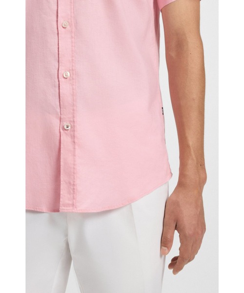 BOSS(ボス)の「スリムフィットシャツ ストレッチリネン(シャツ/ブラウス・メンズ・ライトピンク・S/M/XXL/L/XL)」の3枚目の写真