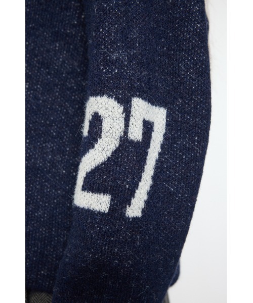 MOUSSY(マウジー)の「SHAGGY NUMBERING セーター(ニット/セーター・レディース・ライトベージュ/ブラウン/ネイビー・FREE)」の22枚目の写真