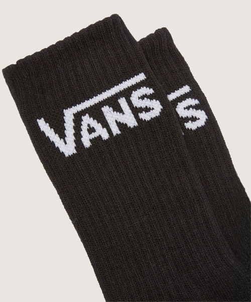 VANS（バンズ）の「クラシック クルーソックス / CLASSIC CREW SOCKS Black VN000HKPBLK1（ソックス/靴下・メンズ・ブラック・MEDIUM）」の3枚目の写真