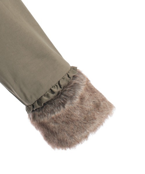 axes femme（アクシーズファム）の「編上×フリルモッズコート（モッズコート・レディース・カーキ/ブラック・FREE）」の13枚目の写真