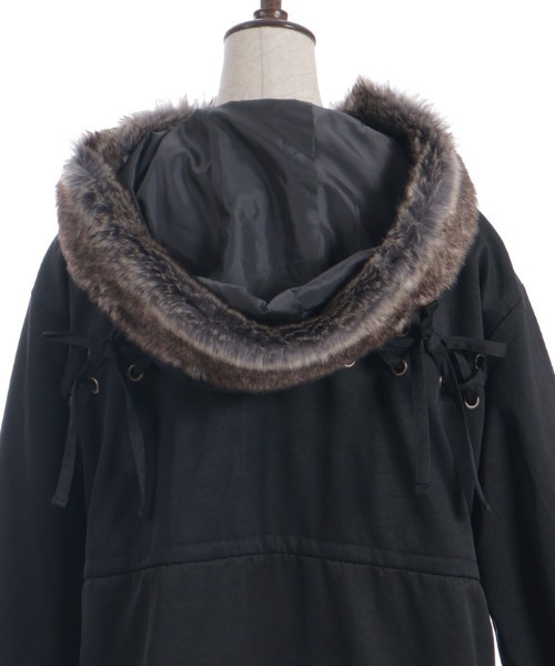 axes femme（アクシーズファム）の「編上×フリルモッズコート（モッズコート・レディース・カーキ/ブラック・FREE）」の9枚目の写真