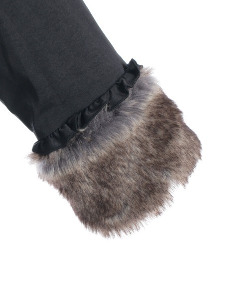 axes femme（アクシーズファム）の「編上×フリルモッズコート（モッズコート・レディース・カーキ/ブラック・FREE）」の3枚目の写真