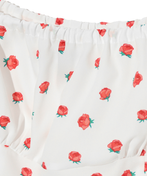 YOUHEE(ユヒ)の「FLOWER PATTERN PUFF DRESS WHITE(ワンピース・レディース・その他・SMALL/MEDIUM)」の7枚目の写真