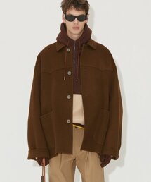 NOHANT（ノアン）の「HANDMADE OVERSIZED CASHMERE BLENDED COAT BROWN（チェスターコート）」