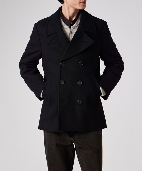 ブラッシュドメルトンツイル ピーコート / 252114 597T（ピーコート