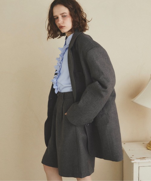 THE YOn(ザヨン)の「ヘリテージタックハーフパンツ(その他パンツ・レディース・グレー/ブラウン・M/S)」の16枚目の写真