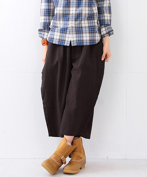 Gramicci(グラミチ)の「GRAMICCI / COTTON LINEN バルーンPANTS(その他パンツ・レディース・ベージュ/ネイビー・ONE SIZE)」の2枚目の写真