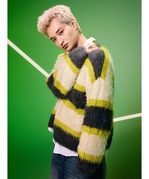 PSYCHIC FEVER × EVRIS】ボーダーシャギーニット