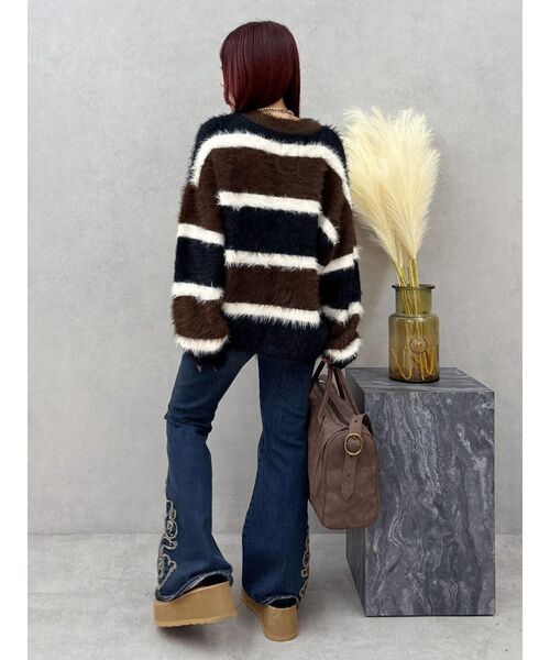 PSYCHIC FEVER × EVRIS】ボーダーシャギーニット