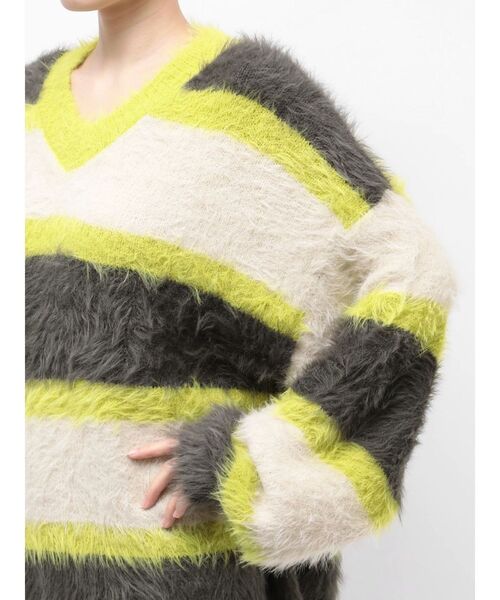 PSYCHIC FEVER × EVRIS】ボーダーシャギーニット