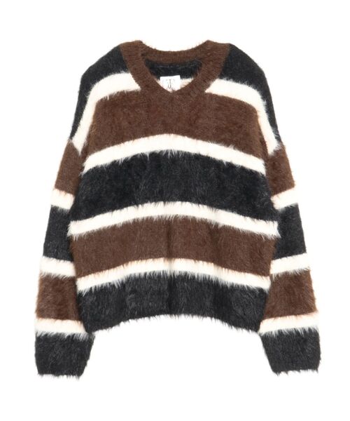 PSYCHIC FEVER × EVRIS】ボーダーシャギーニット