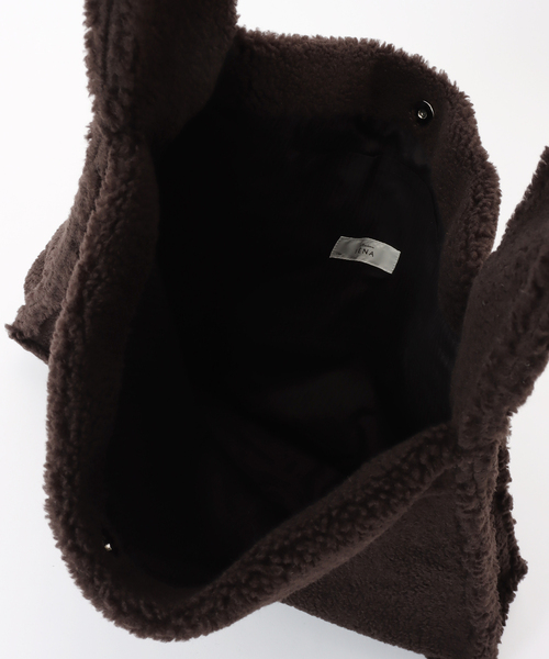 IENA（イエナ）の「Maison IENAボアバッグ（ショルダーバッグ・レディース・ブラウン・FREE）」の5枚目の写真