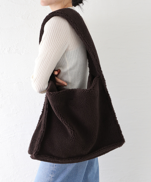 IENA（イエナ）の「Maison IENAボアバッグ（ショルダーバッグ・レディース・ブラウン・FREE）」の10枚目の写真