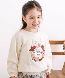 SLAP SLIP | 【裏起毛】アニマルいろんなクマサガラ刺しゅうトレーナー(80~130cm)(スウェット)