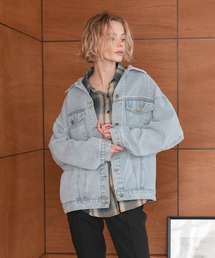 pufe（ピュフェ）の「【pufe】ゆるシルエットデニムジャケット（ブルゾン）」