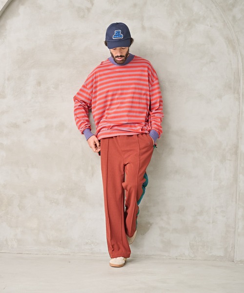 Kelen(ケレン)の「「KELEN MENS / ケレン メンズ」BALLOON BORDER TOP(Tシャツ/カットソー・メンズ・レッド/グレイッシュベージュ/ネイビー・40/38/42)」の14枚目の写真