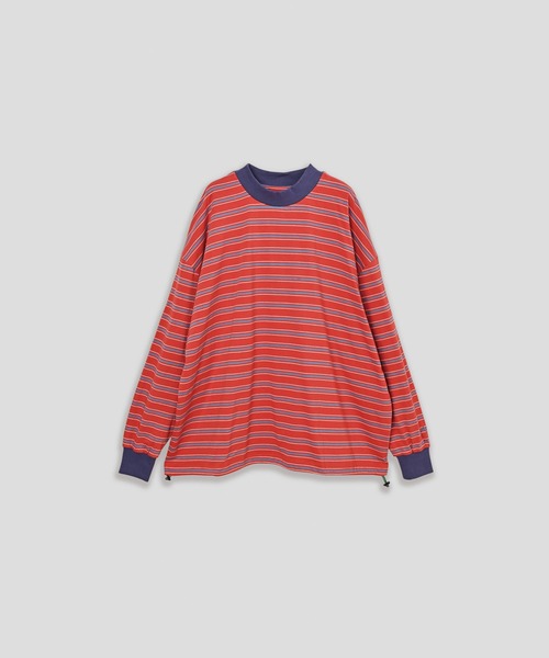 Kelen(ケレン)の「「KELEN MENS / ケレン メンズ」BALLOON BORDER TOP(Tシャツ/カットソー・メンズ・レッド/グレイッシュベージュ/ネイビー・40/38/42)」の19枚目の写真