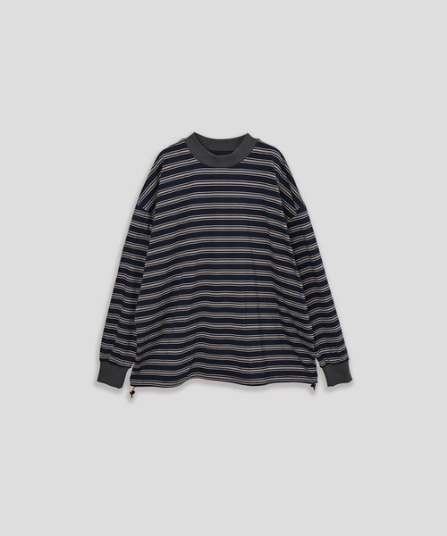 Kelen(ケレン)の「「KELEN MENS / ケレン メンズ」BALLOON BORDER TOP(Tシャツ/カットソー・メンズ・レッド/グレイッシュベージュ/ネイビー・40/38/42)」の21枚目の写真