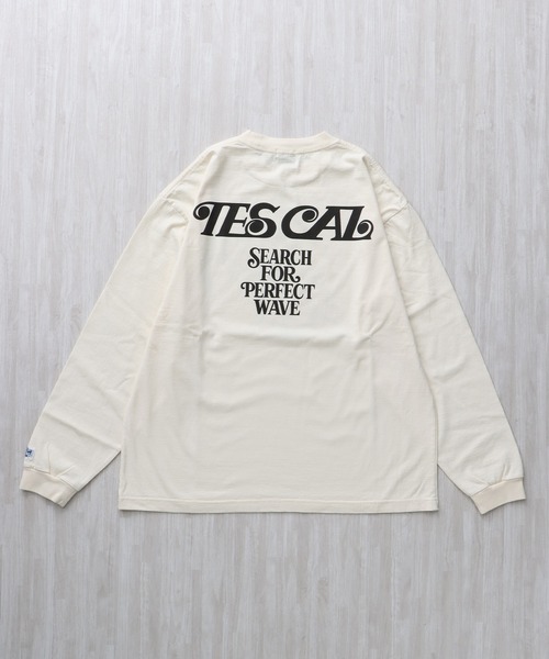 The Endless Summer(エンドレスサマー)の「TES MALIBU GIRL LONG SLEEVE T-SHIRT / ロンT(Tシャツ/カットソー・メンズ・ホワイト/ピンク/アイボリー・SMALL/MEDIUM/LARGE/X-LARGE/XX-LARGE)」の6枚目の写真