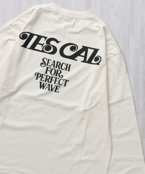 The Endless Summer(エンドレスサマー)の「TES MALIBU GIRL LONG SLEEVE T-SHIRT / ロンT(Tシャツ/カットソー・メンズ・ホワイト/ピンク/アイボリー・SMALL/MEDIUM/LARGE/X-LARGE/XX-LARGE)」の9枚目の写真