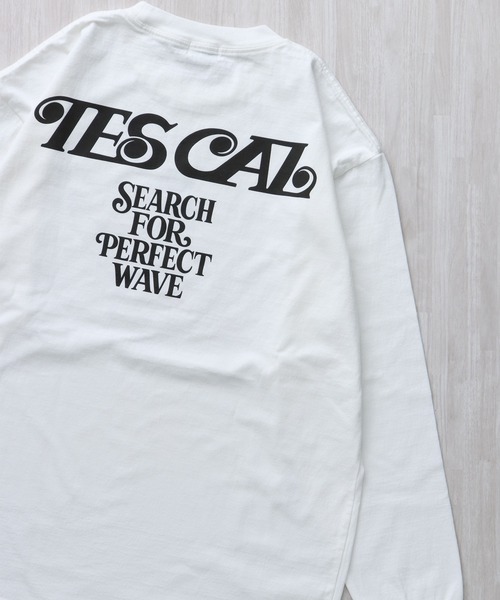 The Endless Summer(エンドレスサマー)の「TES MALIBU GIRL LONG SLEEVE T-SHIRT / ロンT(Tシャツ/カットソー・メンズ・ホワイト/ピンク/アイボリー・SMALL/MEDIUM/LARGE/X-LARGE/XX-LARGE)」の13枚目の写真