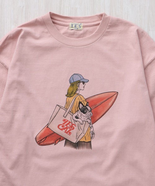 The Endless Summer(エンドレスサマー)の「TES MALIBU GIRL LONG SLEEVE T-SHIRT / ロンT(Tシャツ/カットソー・メンズ・ホワイト/ピンク/アイボリー・SMALL/MEDIUM/LARGE/X-LARGE/XX-LARGE)」の16枚目の写真
