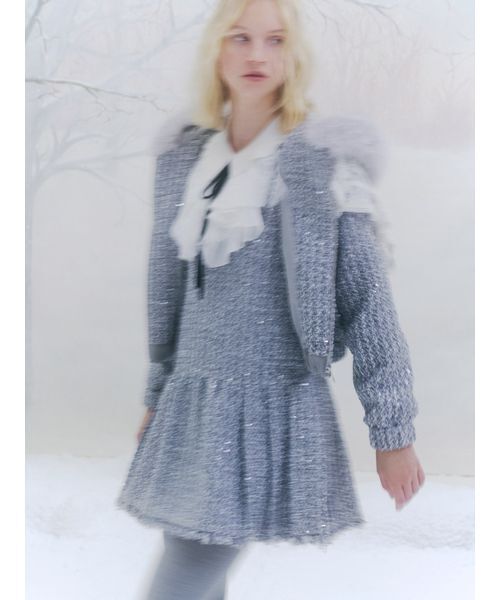 セール】Vネックツイードジャンスカ（ワンピース）｜SNIDEL