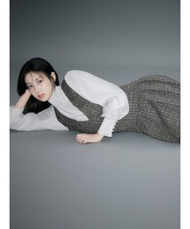 SNIDEL | Vネックツイードジャンスカ(ワンピース)