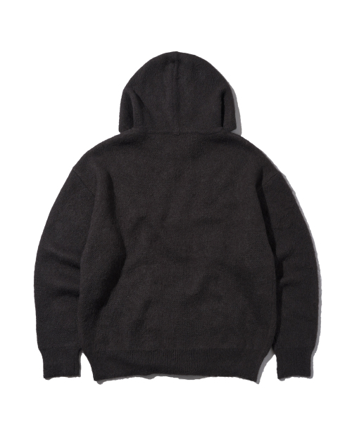 DISCUS ATHLETIC（ディスカス　アスレチック）の「モヘアリラックスロゴニットフードパーカー ダークブラウン（パーカー・レディース・その他・LARGE/MEDIUM/SMALL/X-LARGE）」の2枚目の写真