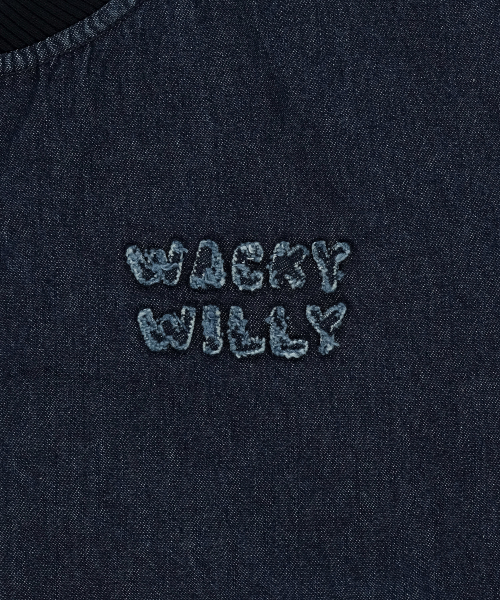 Wacky WiLLy(ワッキーウィリー)の「ウィメンズショートデニムブルゾンジャケットブルー(スタジャン・レディース・その他・F)」の6枚目の写真