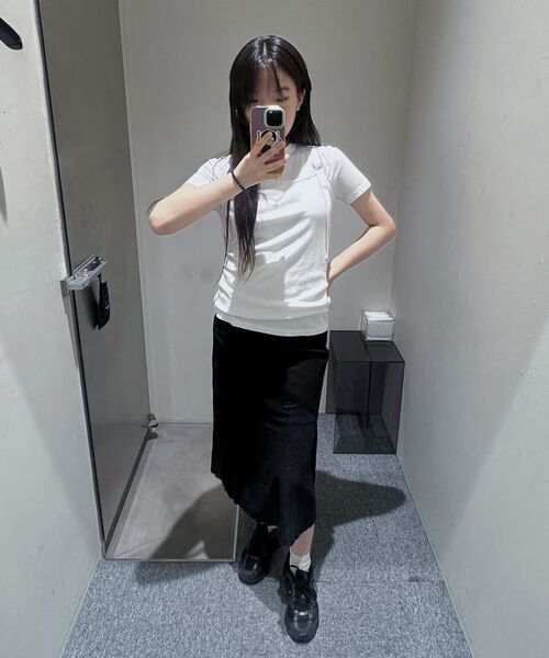 INSILENCE WOMEN(インサイレンスウーマン)の「WスピマコットンプレミアムTシャツ WHITE(Tシャツ/カットソー・レディース・その他・MEDIUM/SMALL)」の8枚目の写真