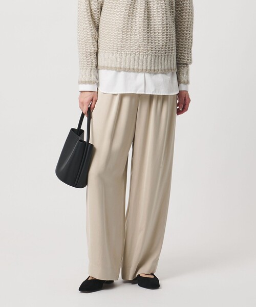 UNITED ARROWS(ユナイテッドアローズ)の「ドロスト イージーパンツ(その他パンツ・レディース・オフホワイト/ベージュ/ライム/ブラック・36/38/34)」の5枚目の写真